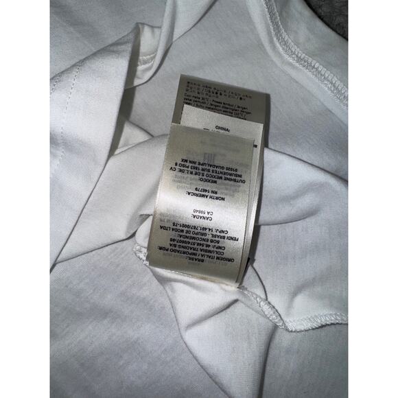 Fendi White Black Striped FF Logo Monogram Short Sleeve Cotton T-Shirt Large L - Picture 15 of 15
